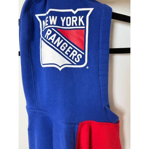NHL New York Rangers Red Pullover Hoodie with Rangers Logo on Hood Womens M - Picture 10 of 13